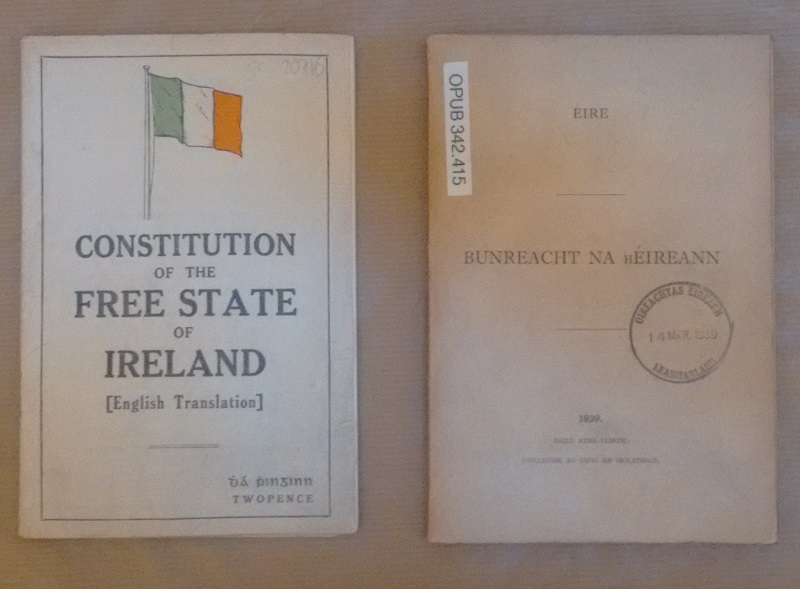 Cóipeanna de Bhunreachtanna na hÉireann