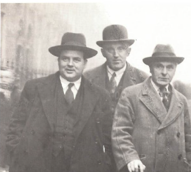 William Davin, pictured with Thomas Johnson and William Norton